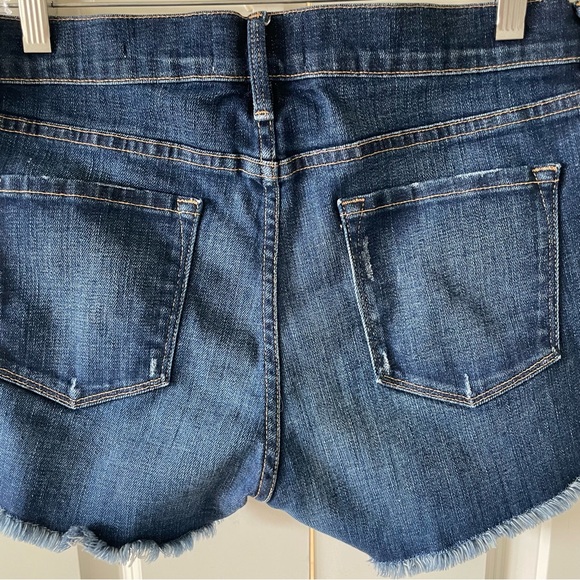 Frame Denim Le Cutoff Raw Hem Fulham Wash Low Rise Shorts Size 29 - Picture 10 of 12